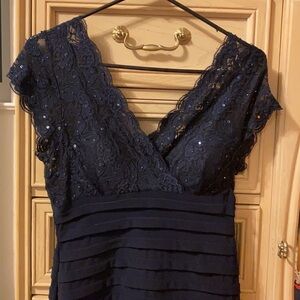 Betsy & Adam Sequin Dress